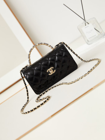 Ch*el 24p woc classic wallet on chain 11x18.5x6cm