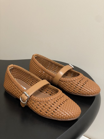 UA Alaïa Hollow Woven Mary Jane Flats(Customized Size 7-10 days production time)
