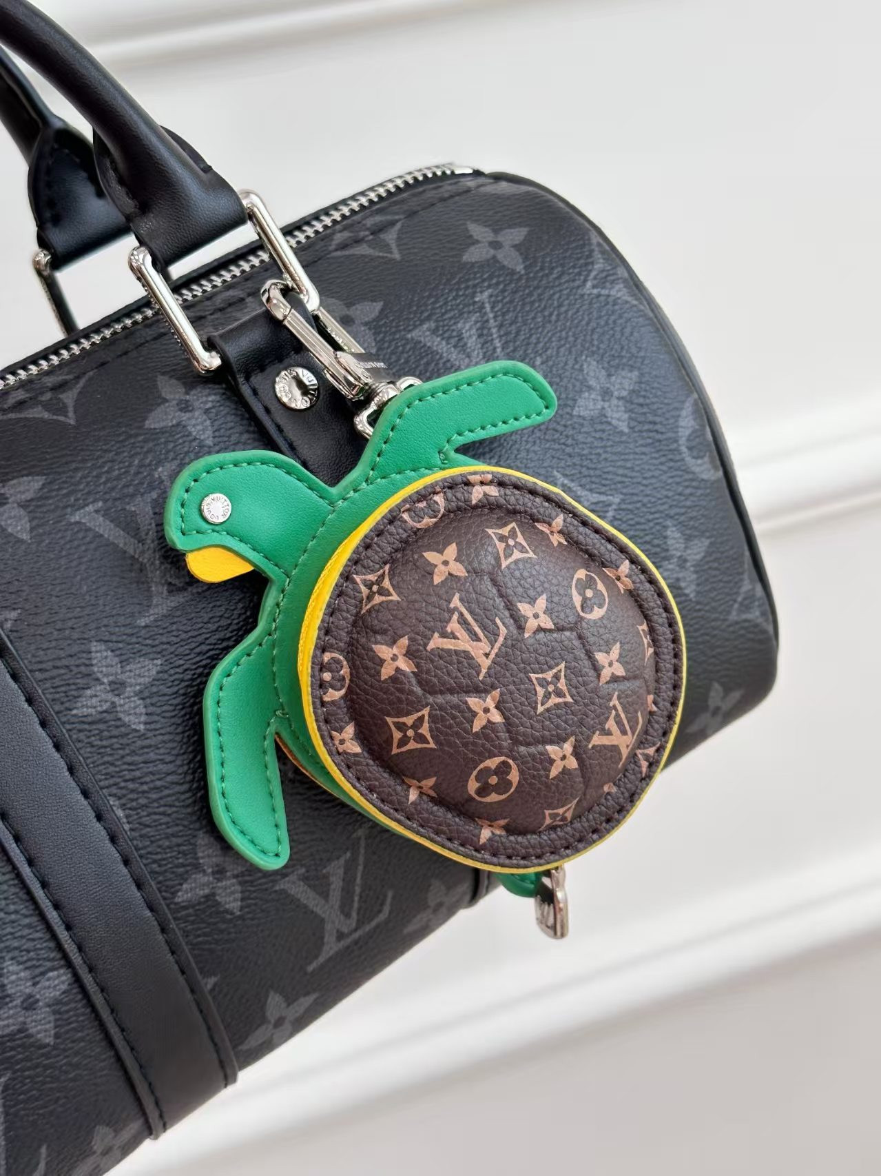 LV Turtle Pouch Bag Charm
