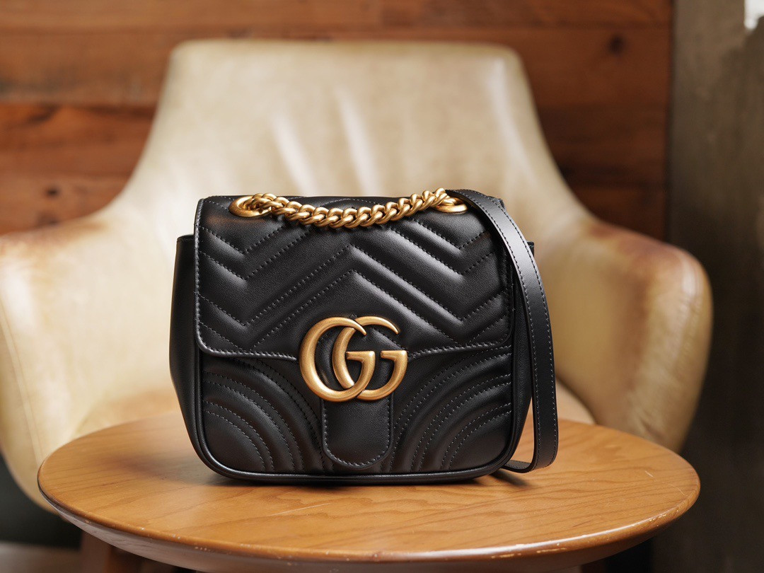 GG MARMONT QUILTED MINI TOTE BAG