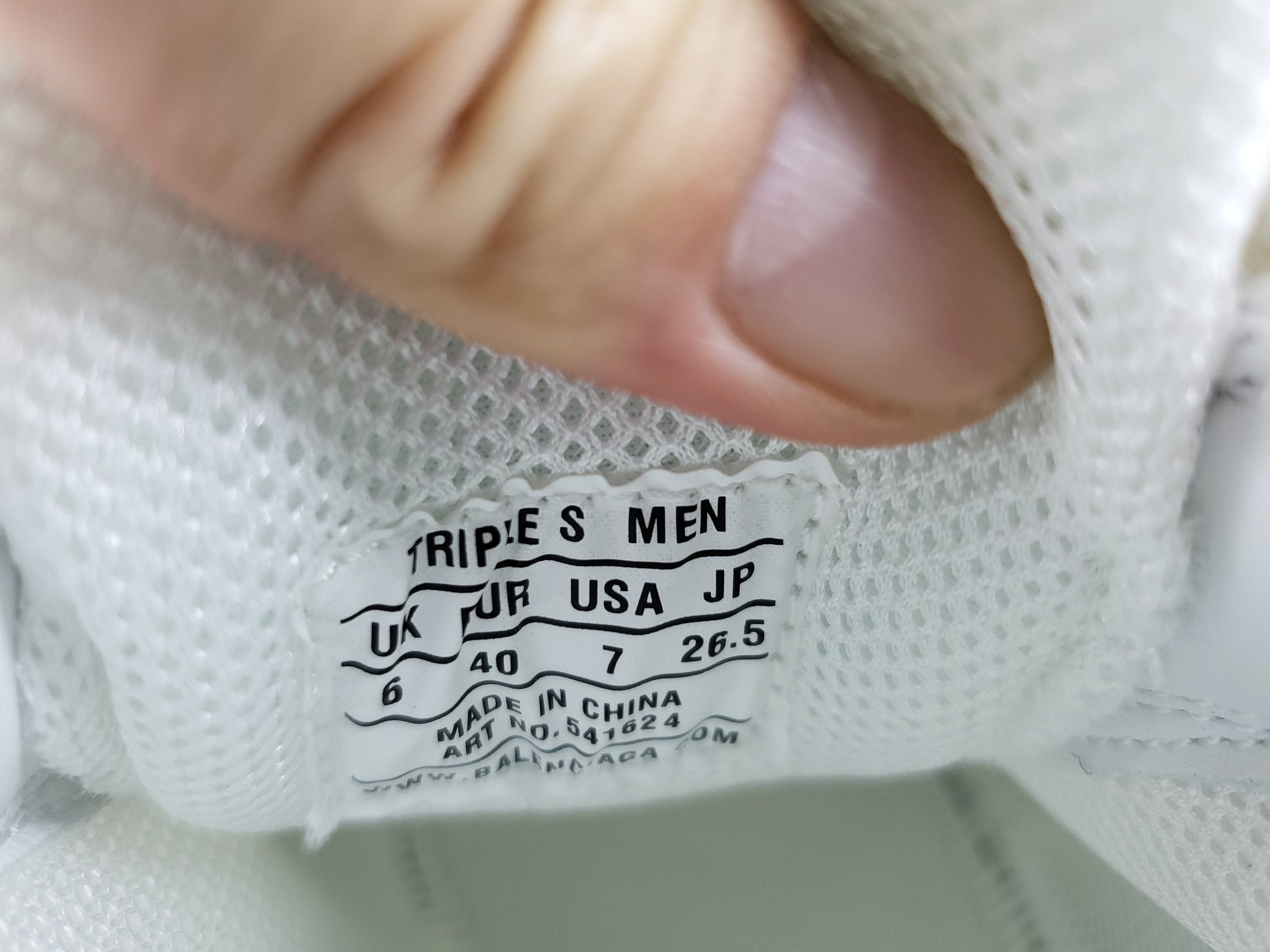 Balenciga Triple S Clear Sole White