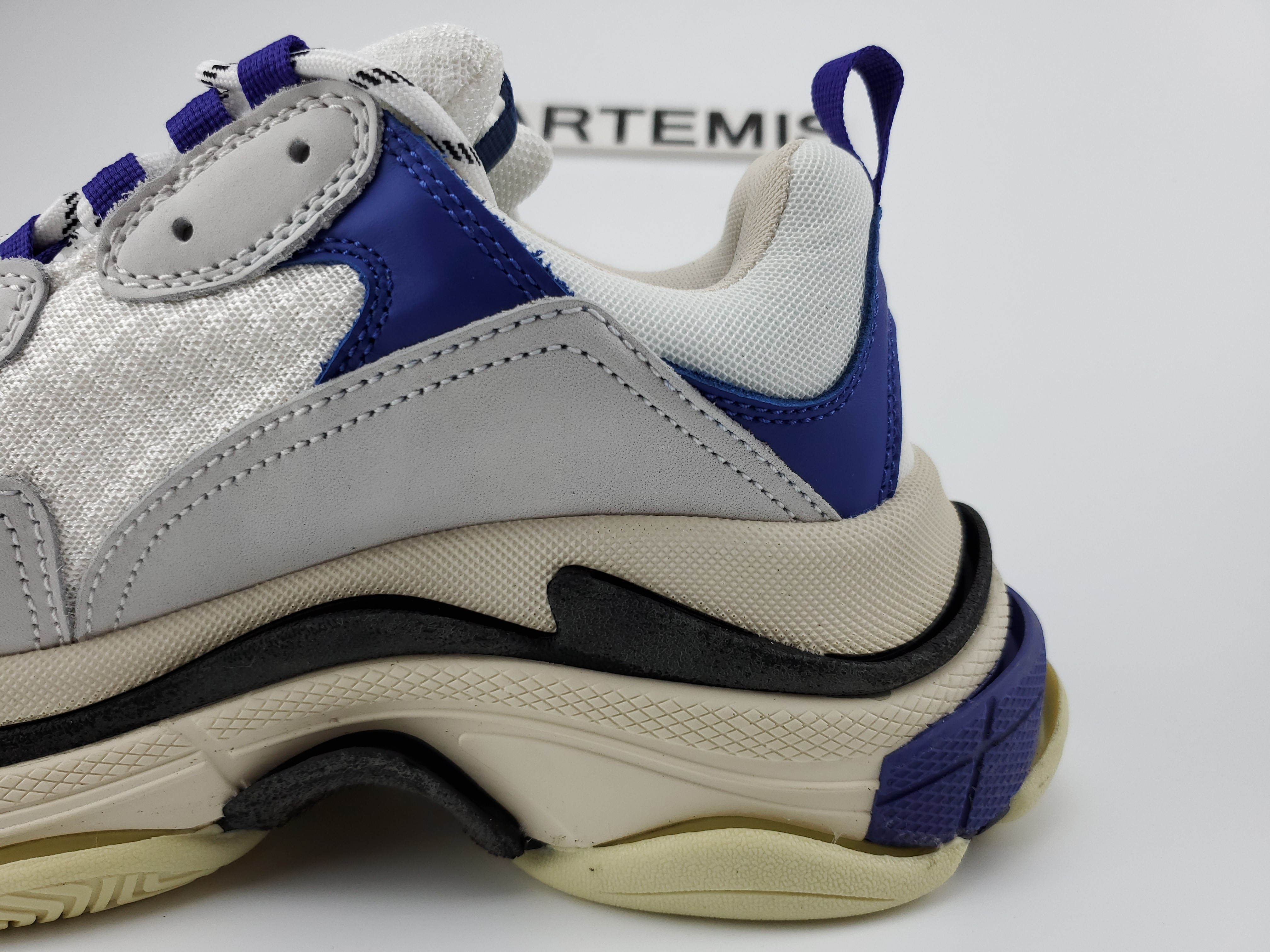 Balenciga Triple S Blanc/Bleu-Violet