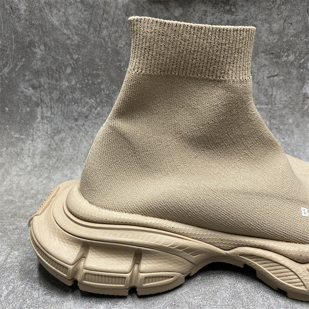 Balenciga 3XL Beige Sock Sneaker