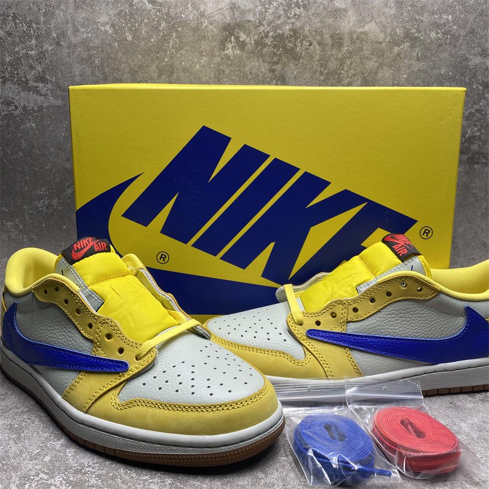 Travis Scott x Nike Air Jordan 1 Low OG Canary Yellow