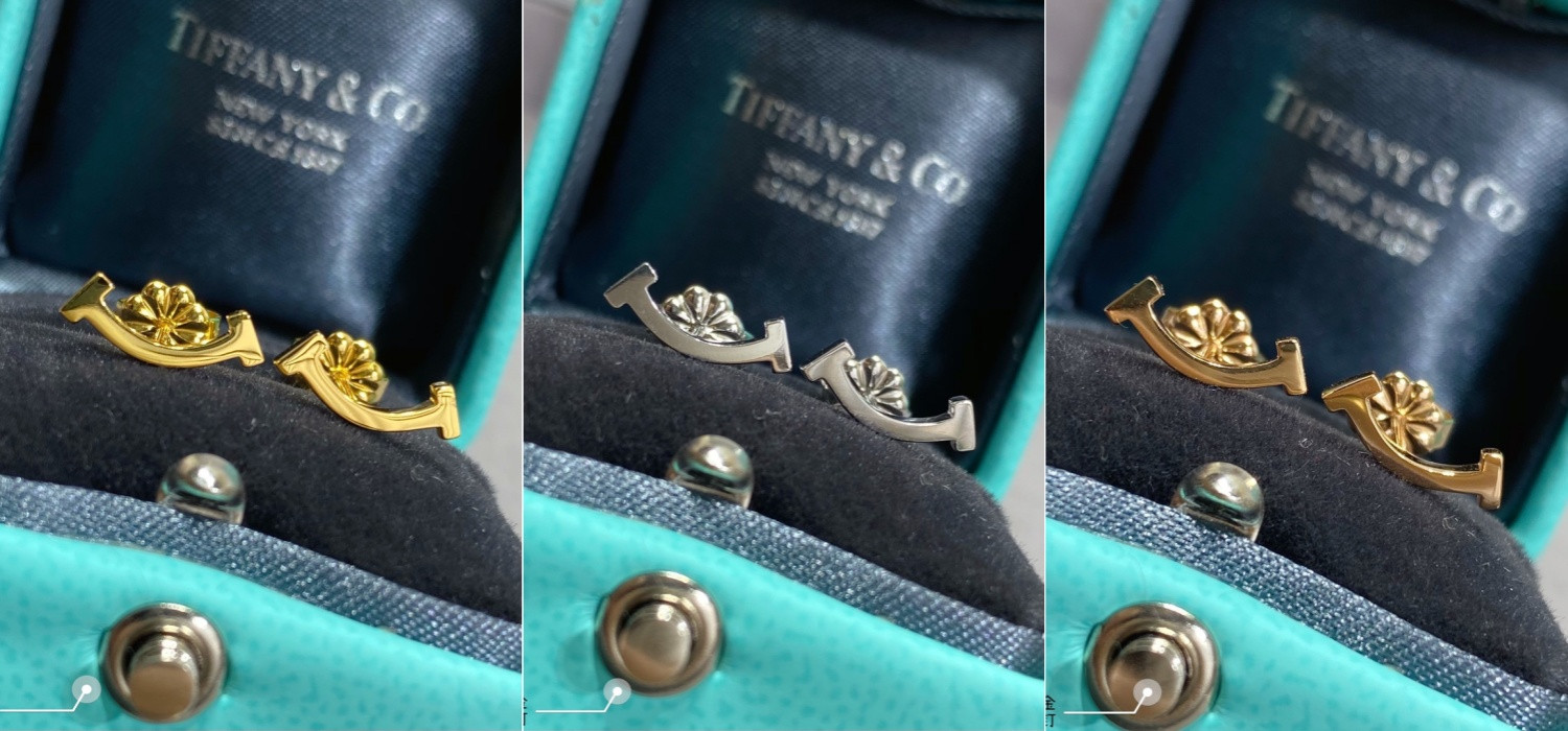 T*f*ny & co. mini smile smooth stud earrings