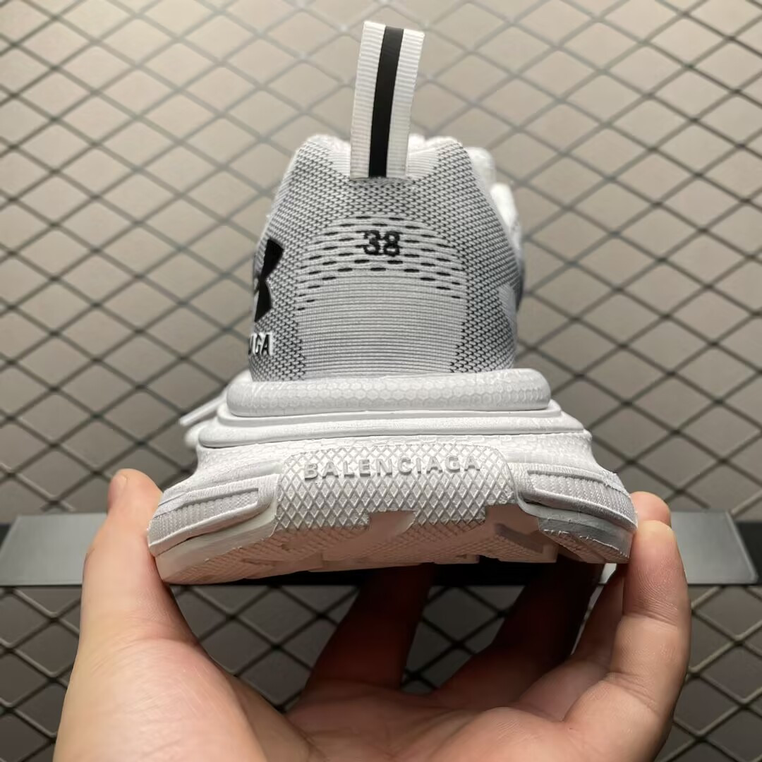 UA Balenciga 3XL Knit Sneaker White (run one size large)