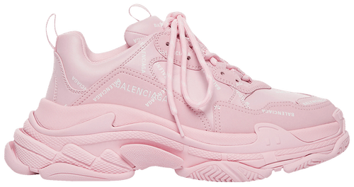 Balenciga Triple S Allover Logo Pink