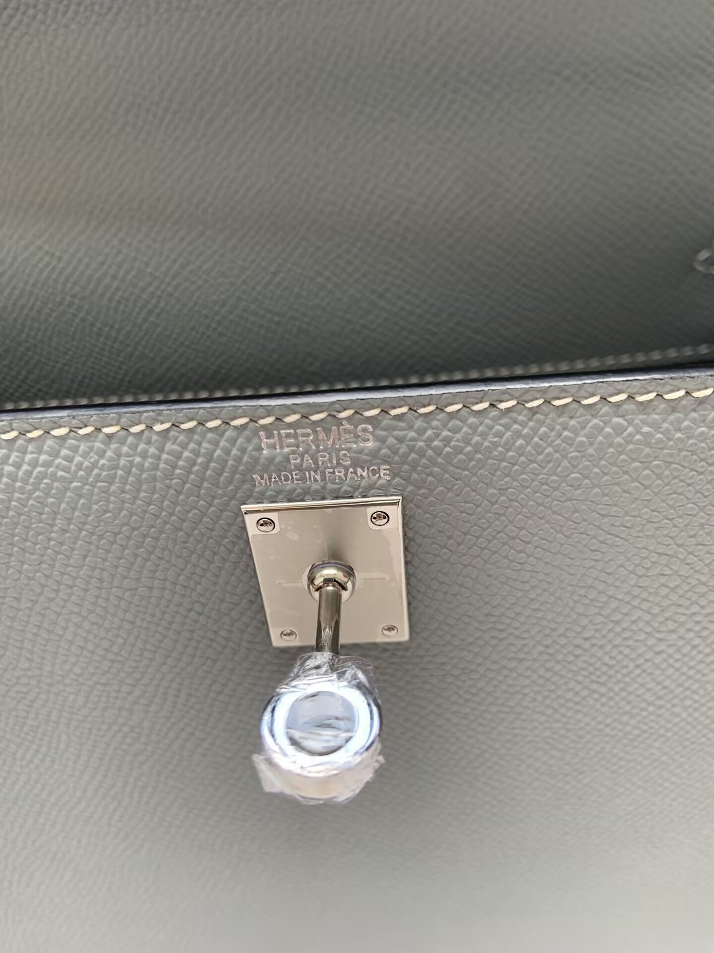 HERMÈS Kelly Silver-tone Hardware 25 28