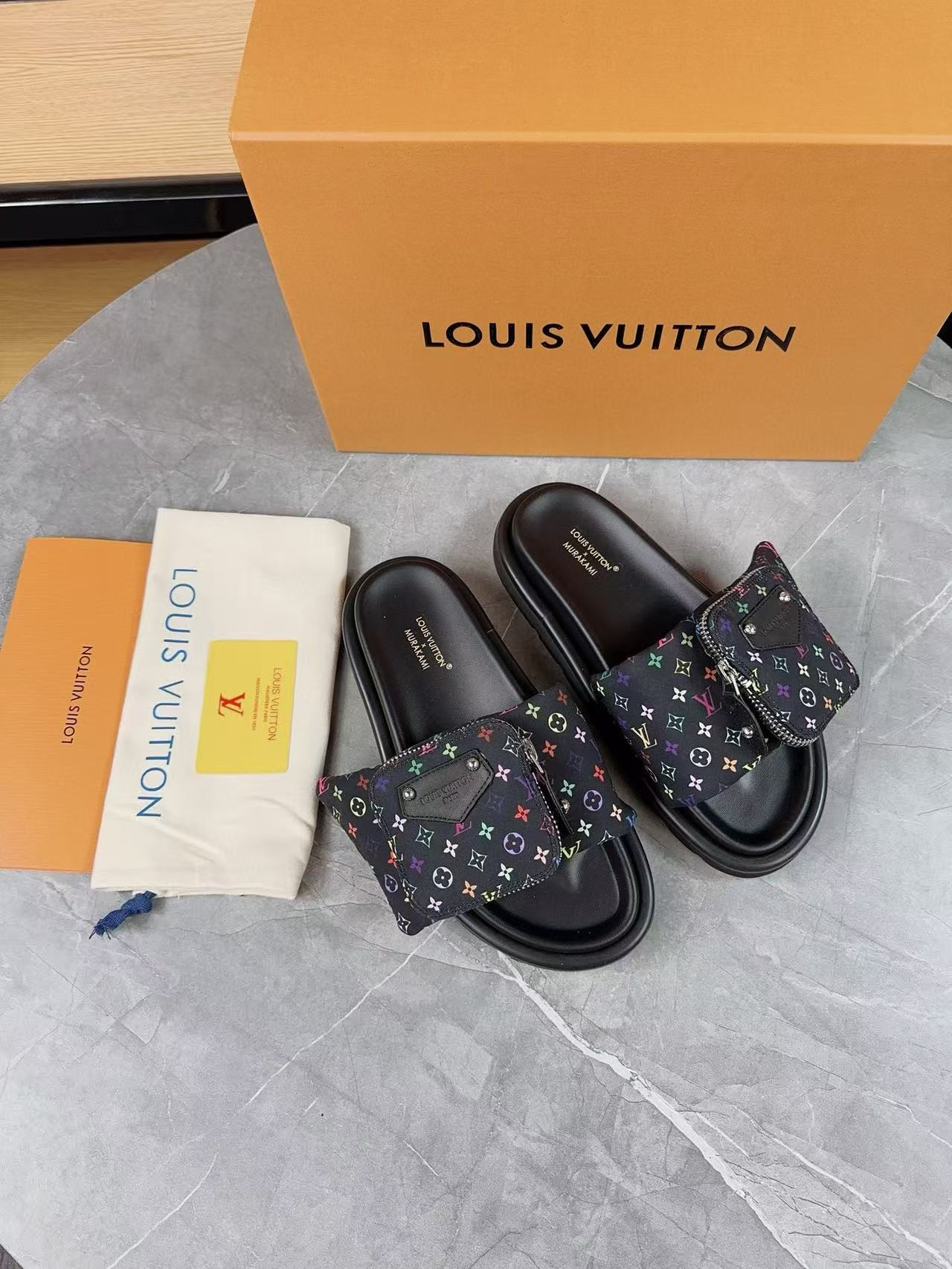 UA LV x TM Pool Pillow Flat Comfort Mule