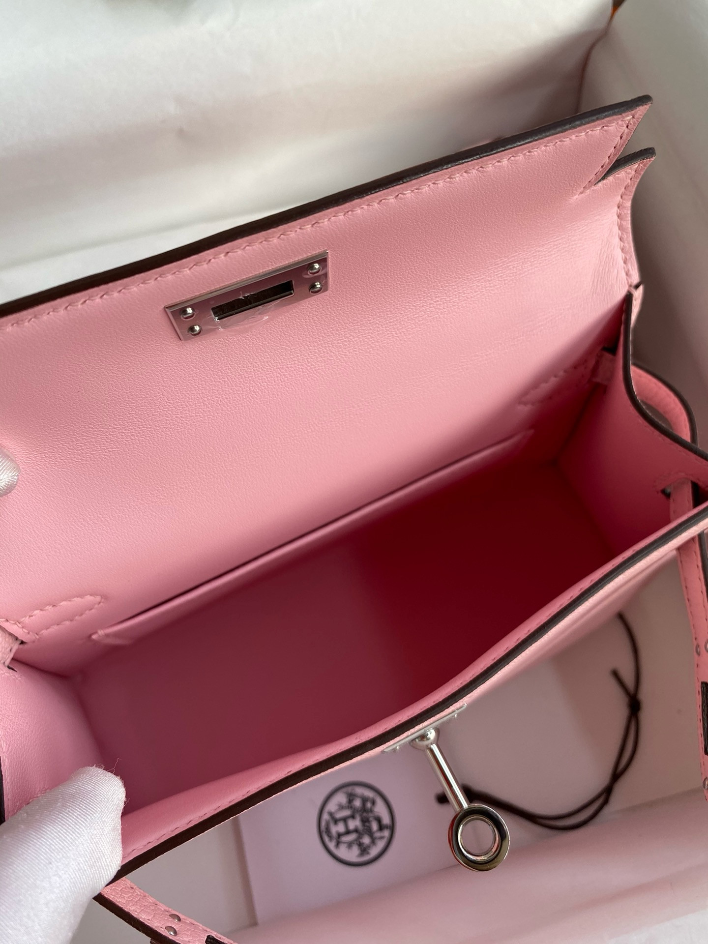 H**me5 mini kelly chèvre 19 19×6×12cm (20 days for customization)