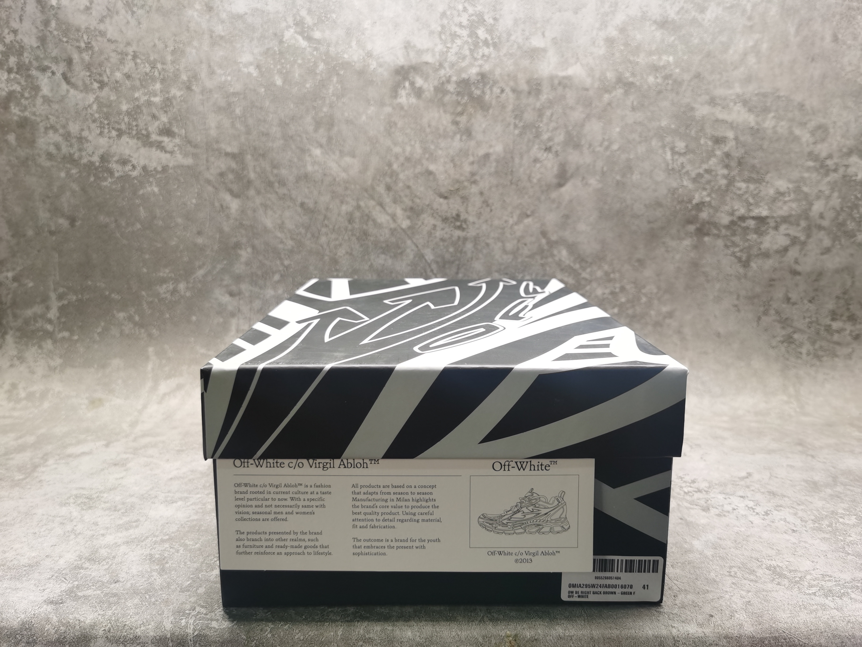 UA Off-White "BE RIGHT BACK"