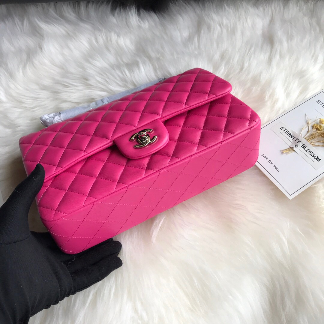 Ch*el classic handbag 15.5 × 25.5 × 6.5 cm