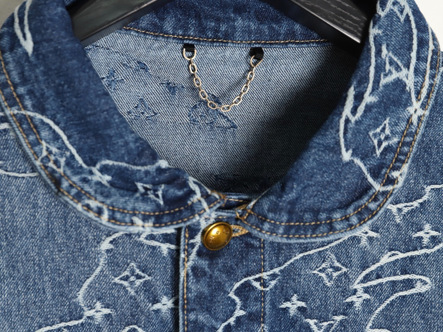 l0*is V*t0n lv pharrell nigo tyler denim jacket suit