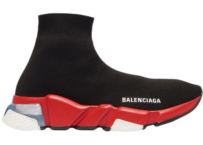 Balenciga Speed Clear Sole Black Red