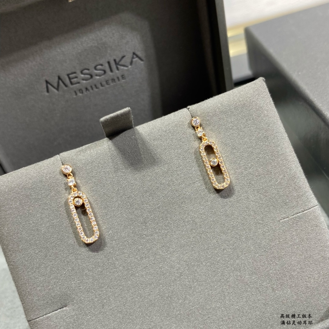 messika full Di*m*nd moving earrings