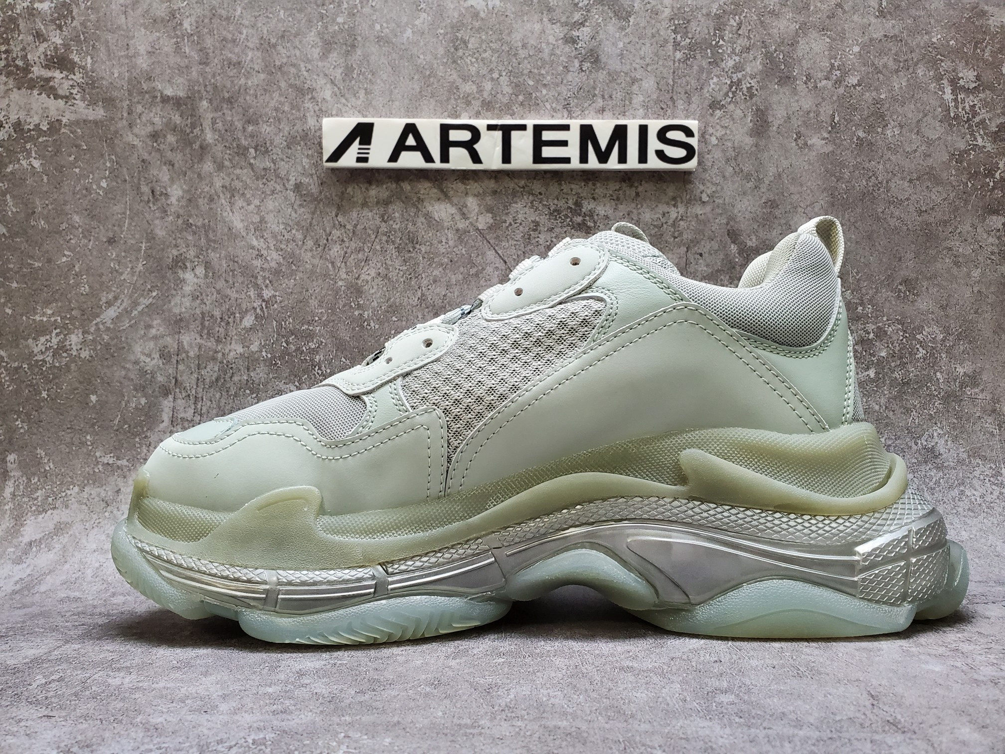 Balenciga Triple S Clear Sole Grey