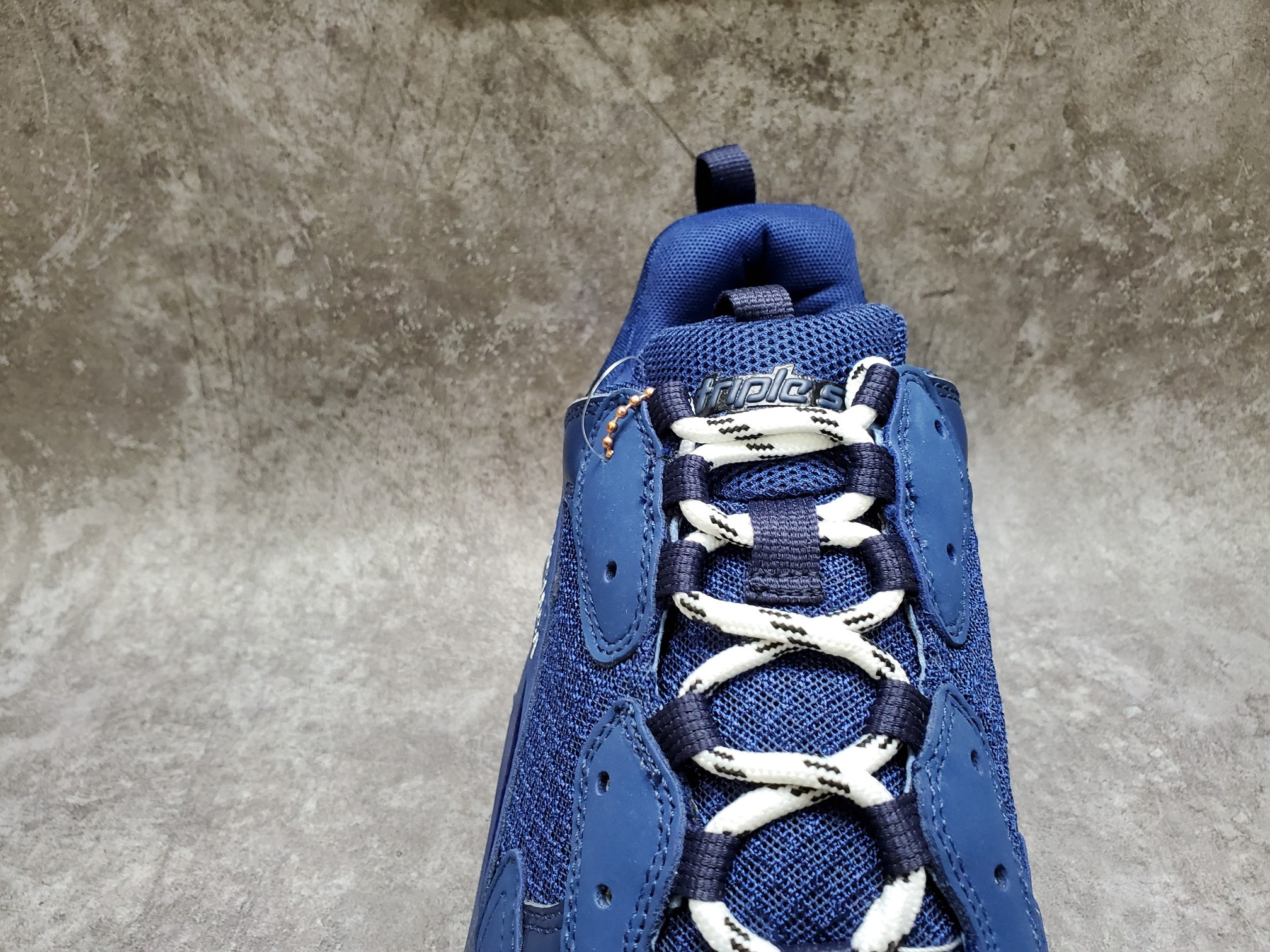 Balenciga Triple S Clear Sole Navy