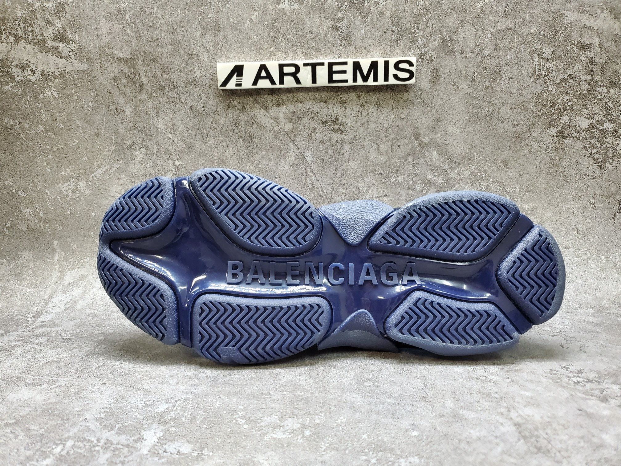 Balenciga Triple S Clear Sole Navy