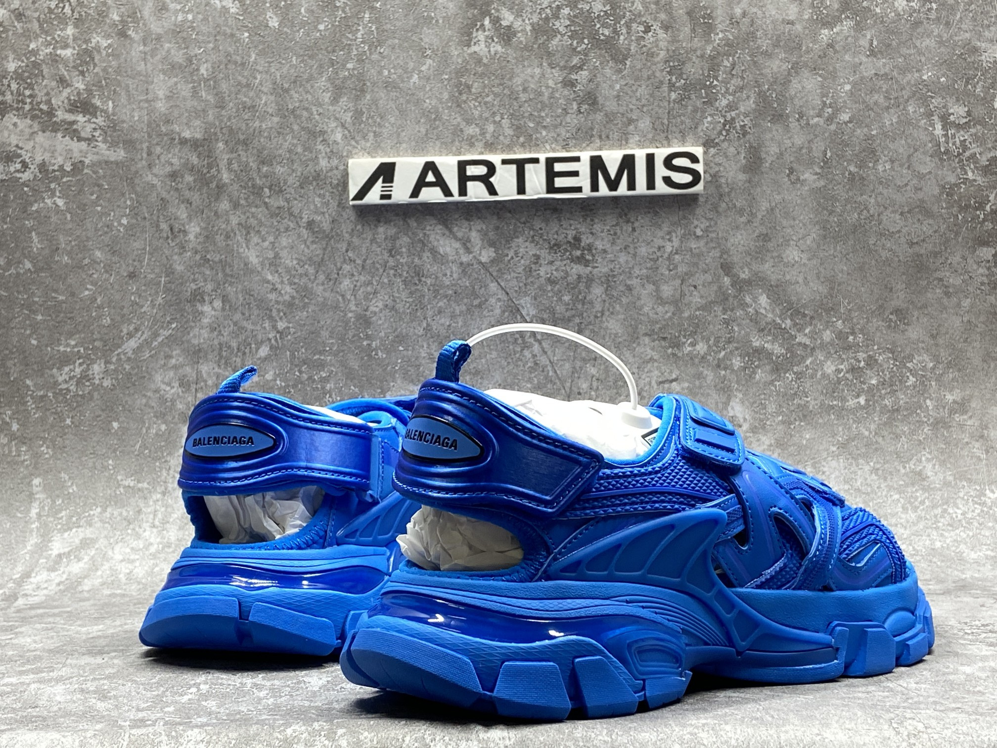 Balenciga Track Sandal Blue