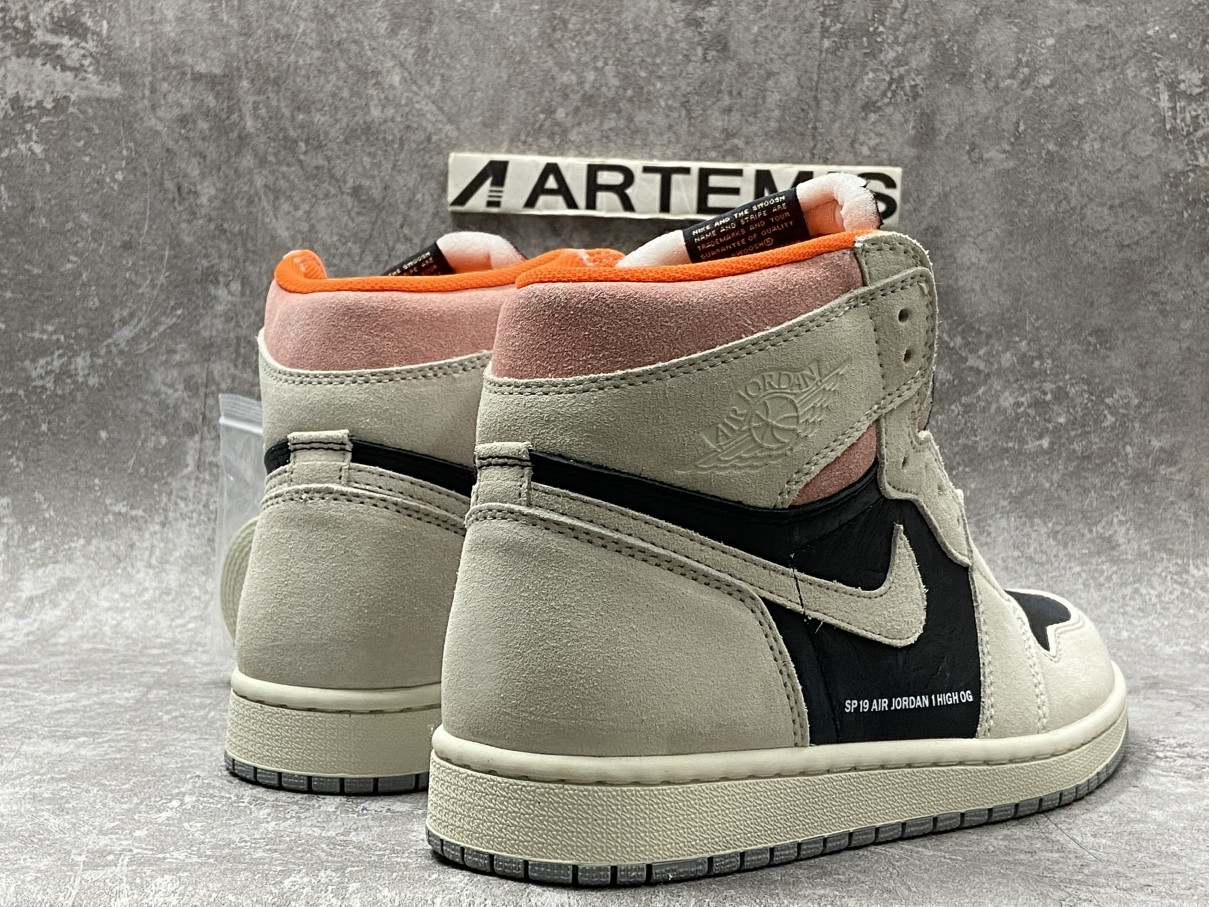 Air Jordan 1 Retro High Neutral Grey Hyper Crimson