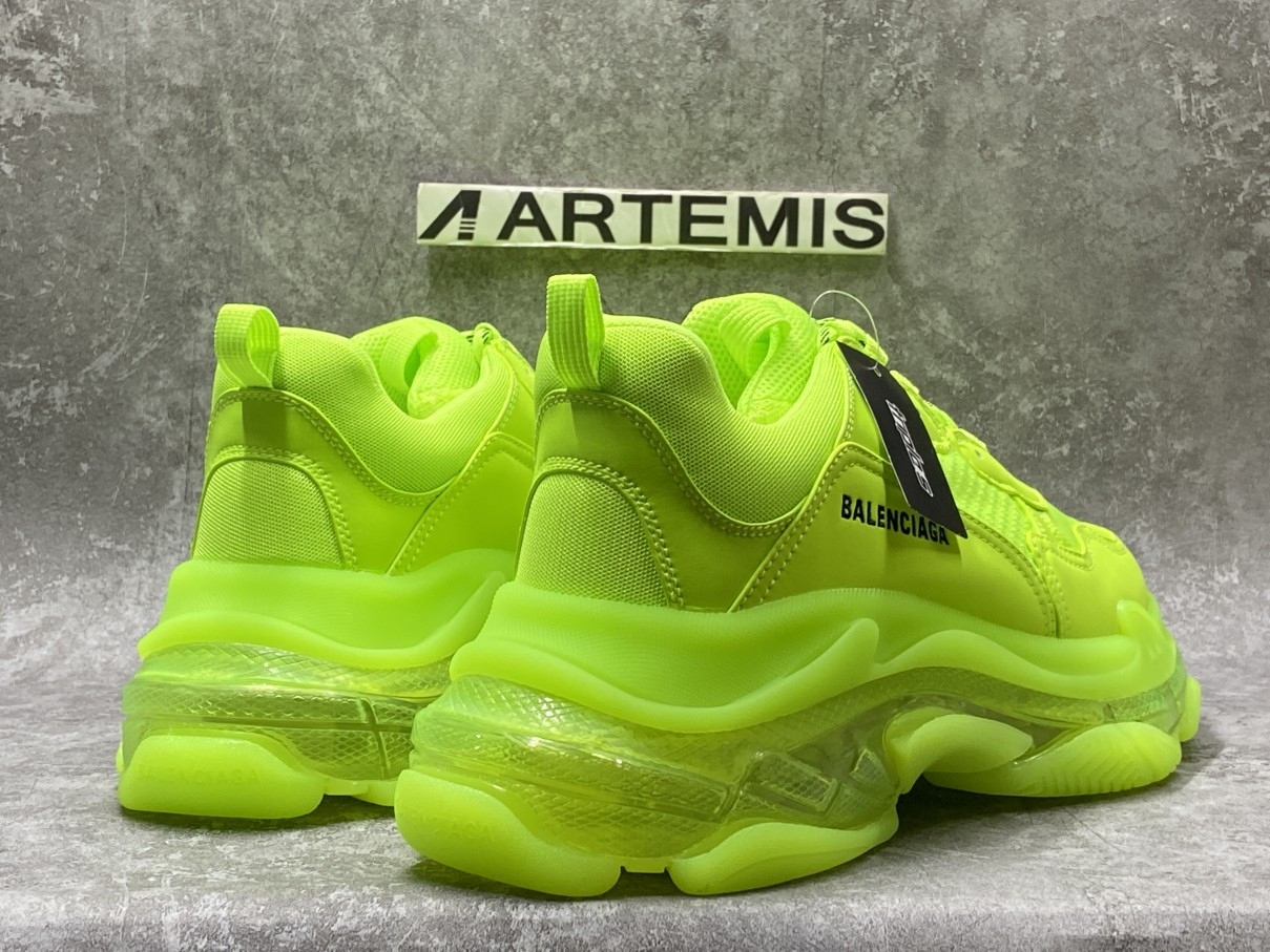 Balenciga Triple S Clearsole Fluo Yellow