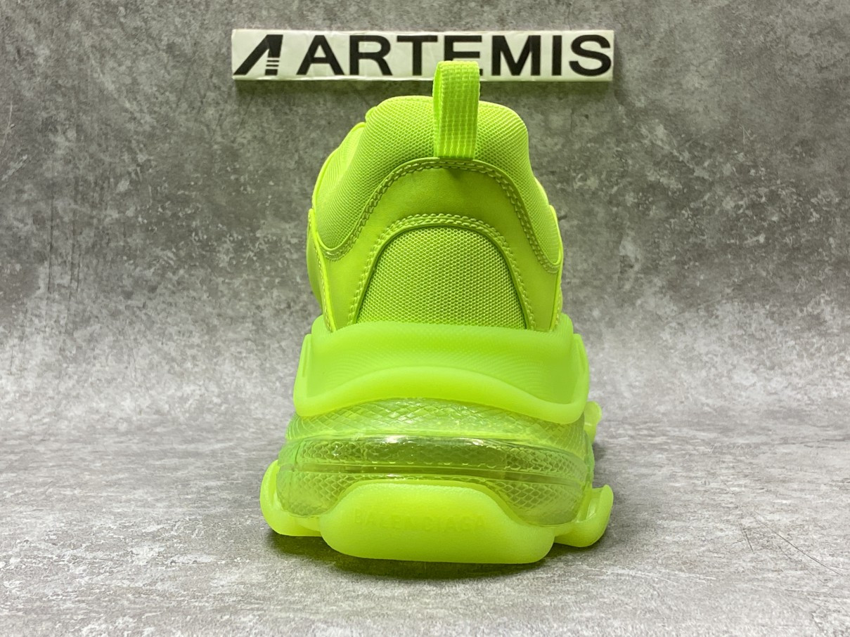 Balenciga Triple S Clearsole Fluo Yellow