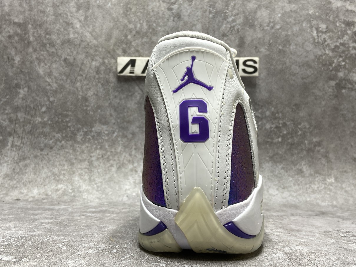 Air Jordan 14 White Purple