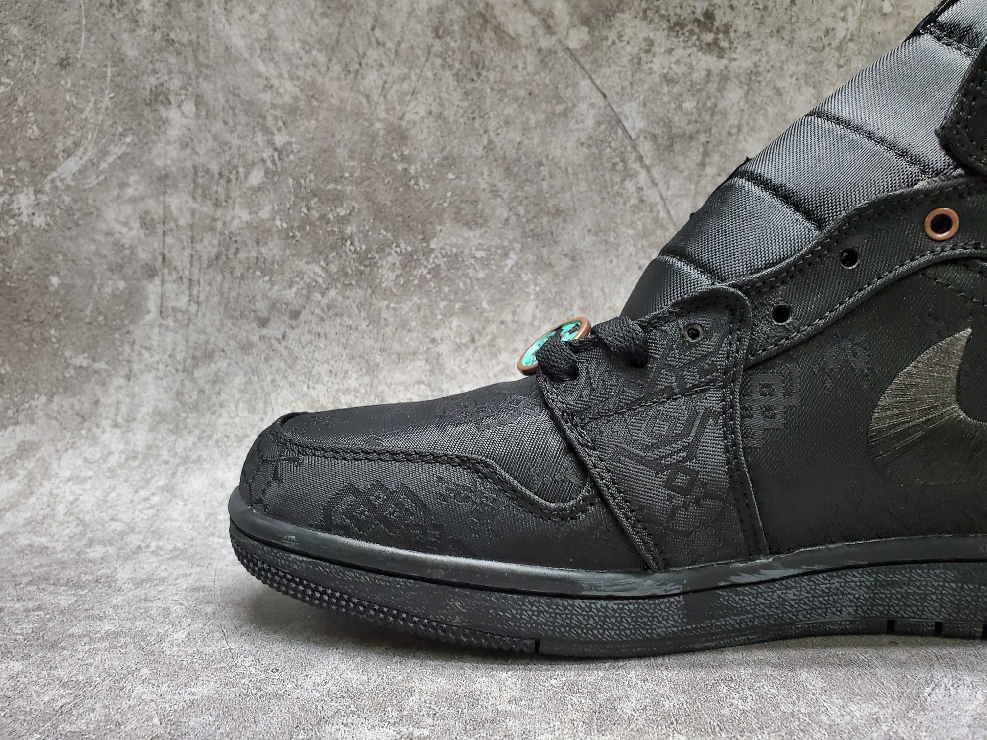 Air Jordan 1 Mid  Edison Chen Black Clot
