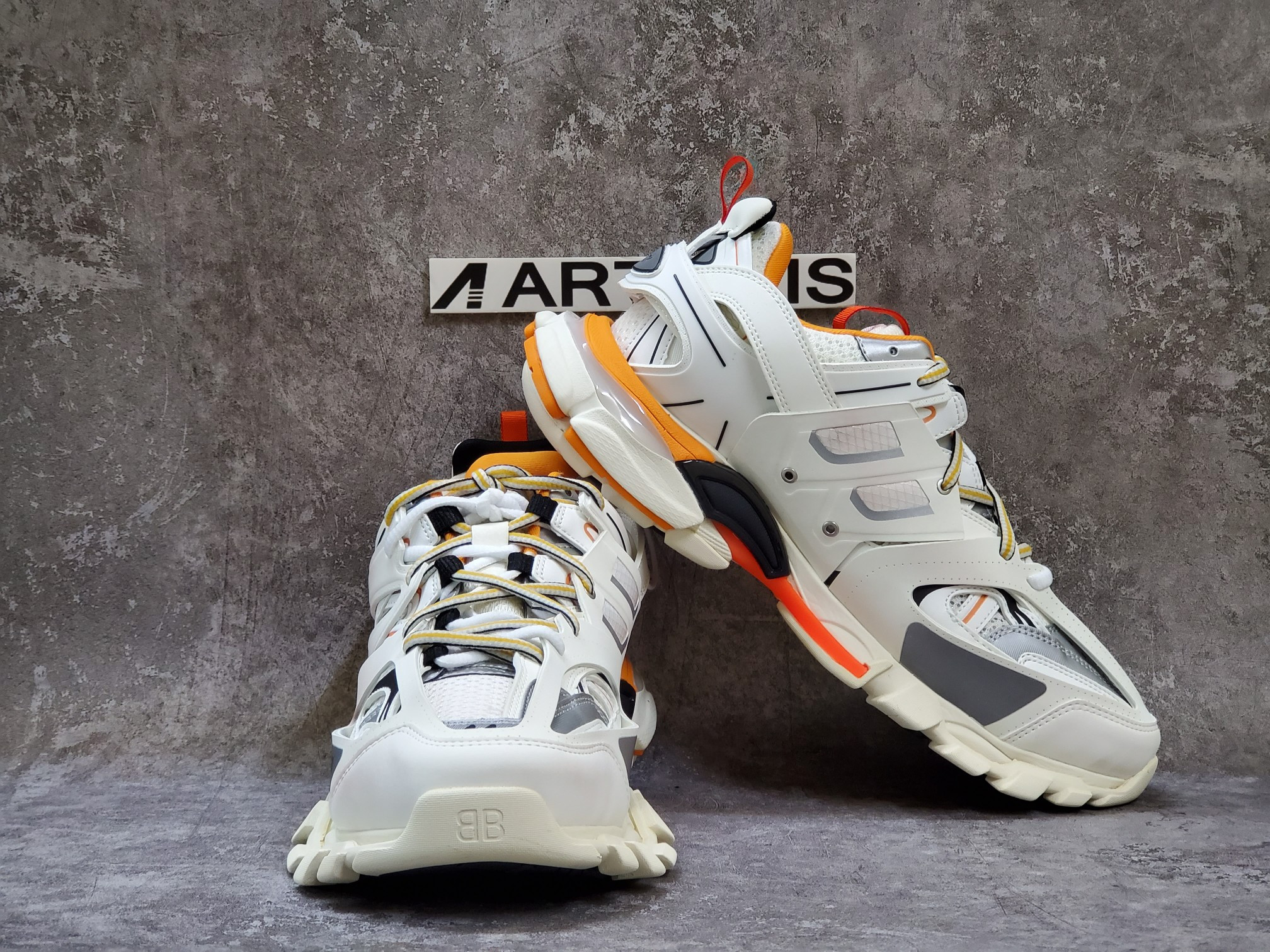 Balenciga Led Track White Orange