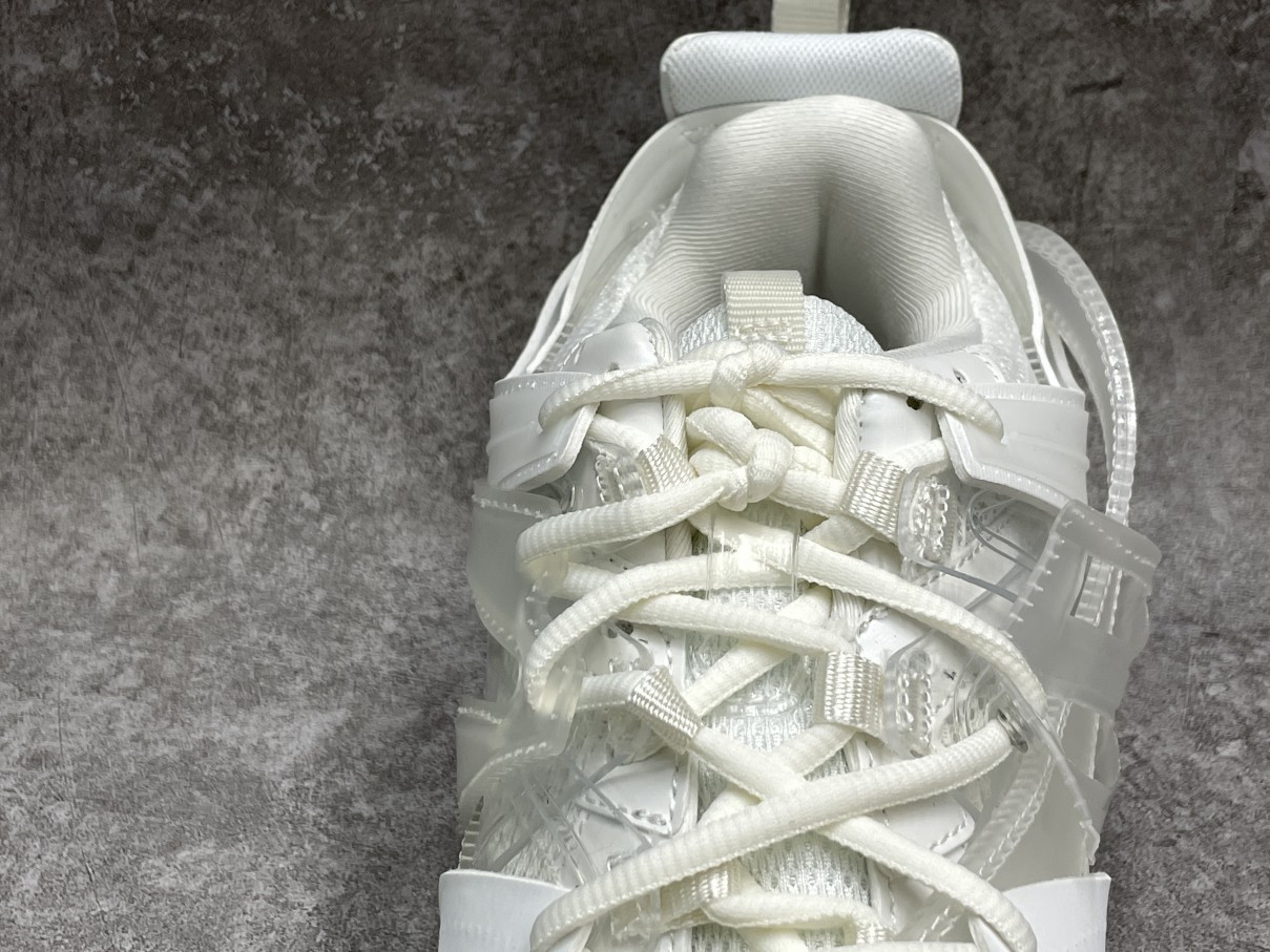 Balenciga Track Clear Sole in White