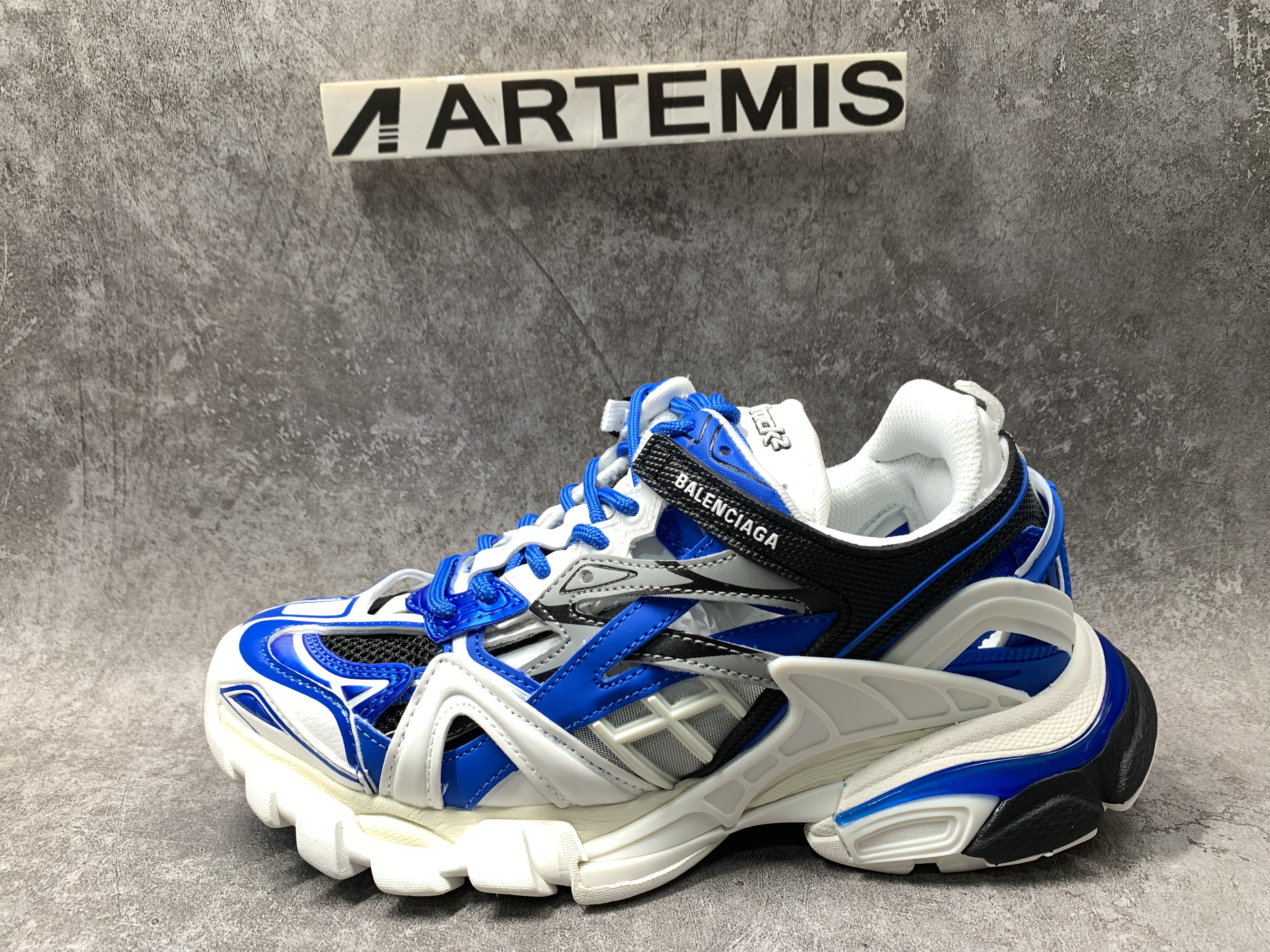 Balenciga TRACK.2 OPEN SNEAKER BLUE