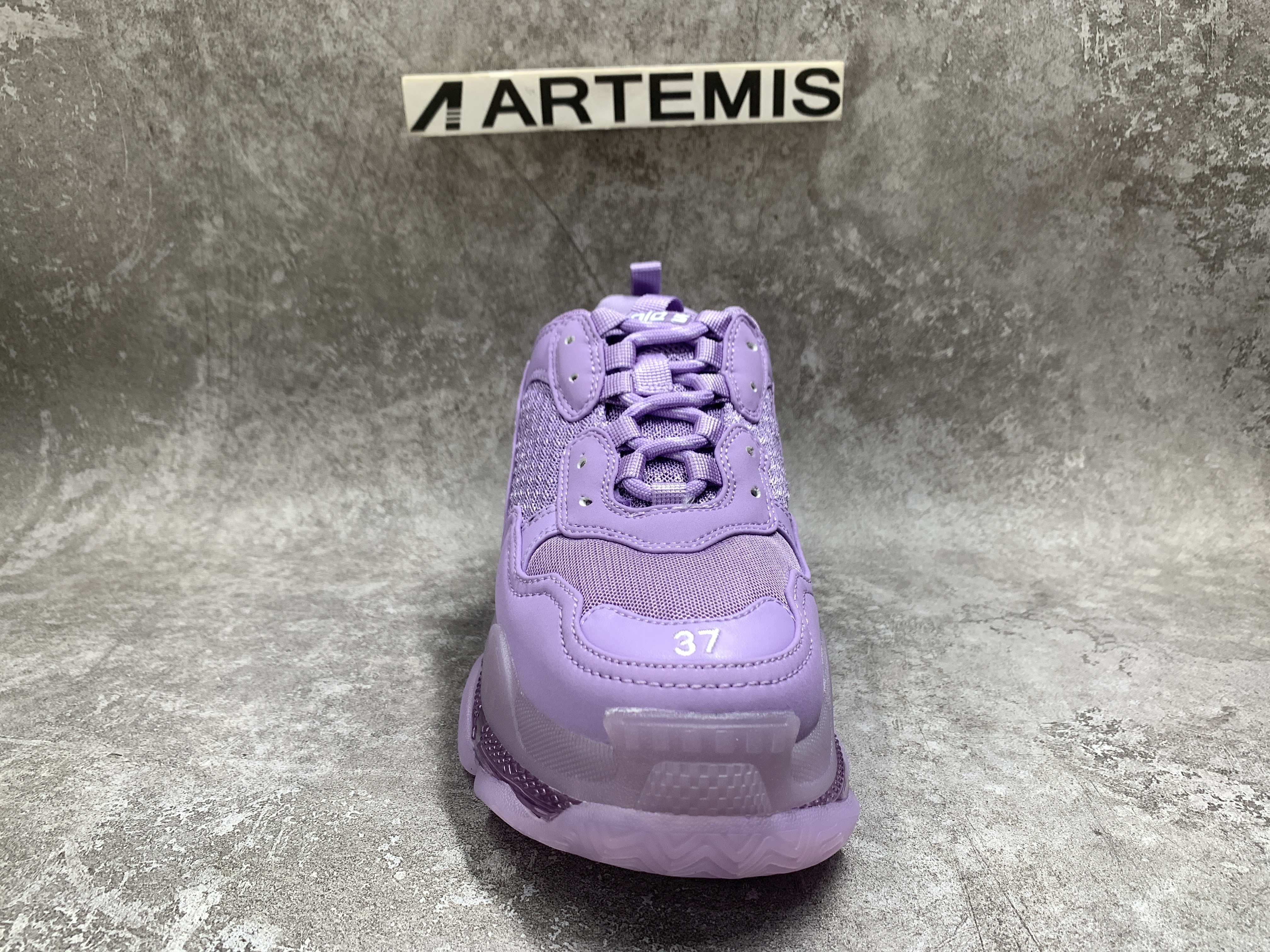 Balenciga Wmns Triple S Sneaker Clear Sole Light Lilac