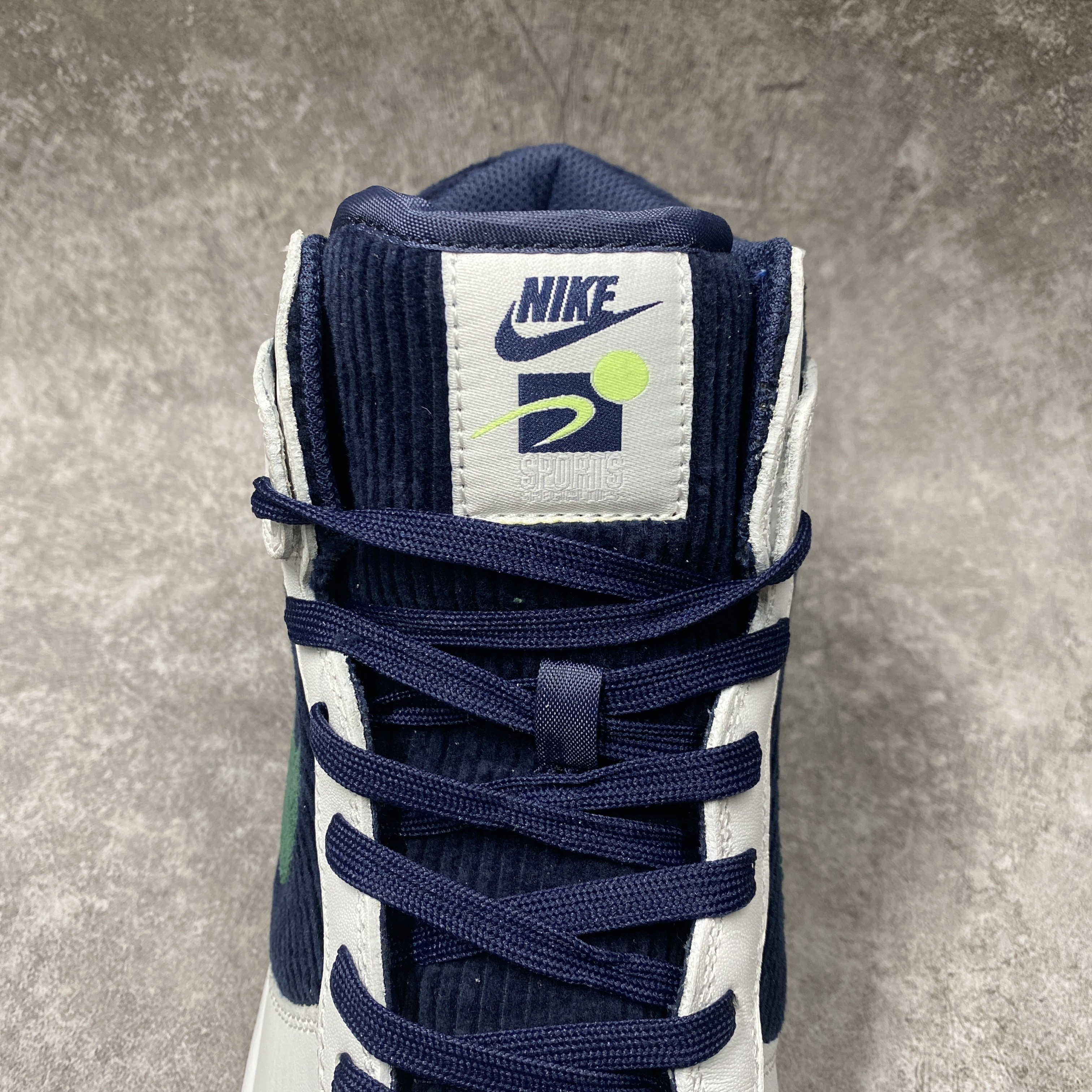 Nike Dunk High Sports Specialties White Navy