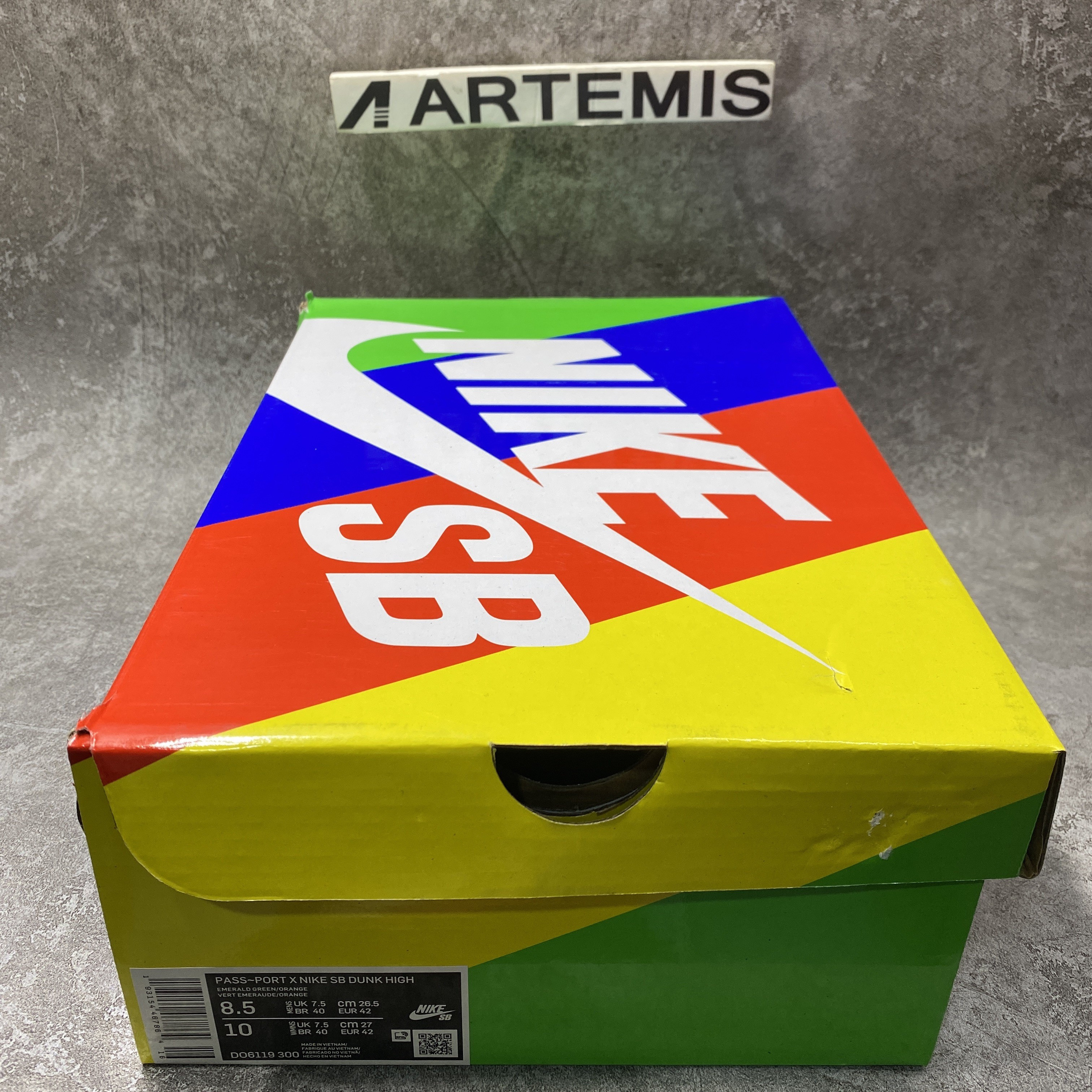 Pass-Port X Nike SB Dunk High Emerald Green Orange