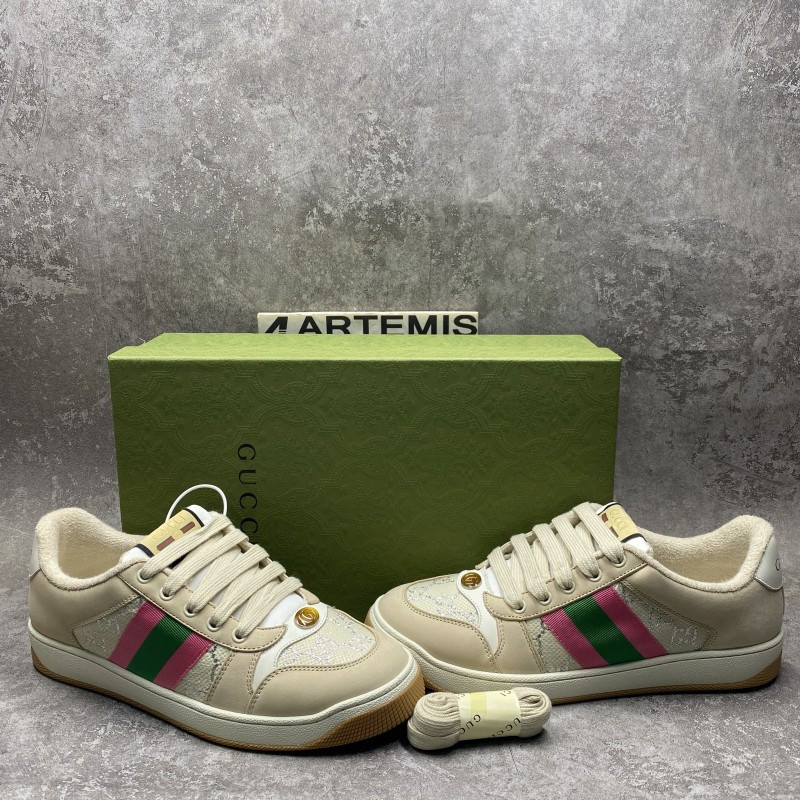 GC Screener Leather In Green and Pink