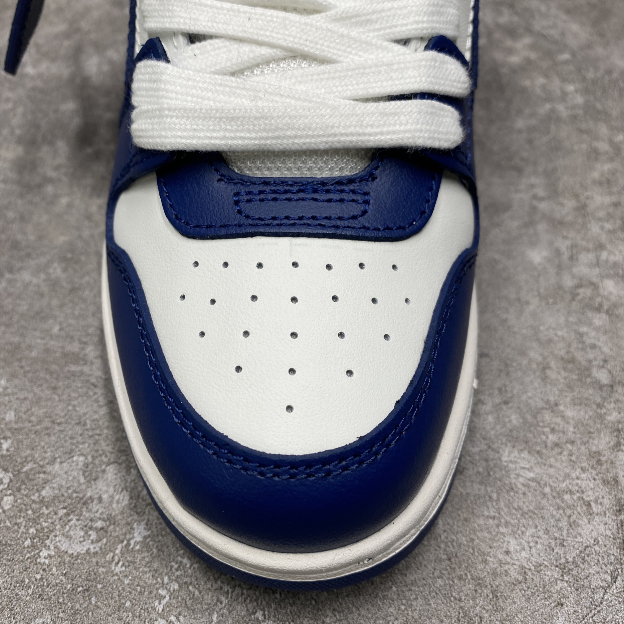 Off-White Out Of Office Leather Sneaker Dark Blue White