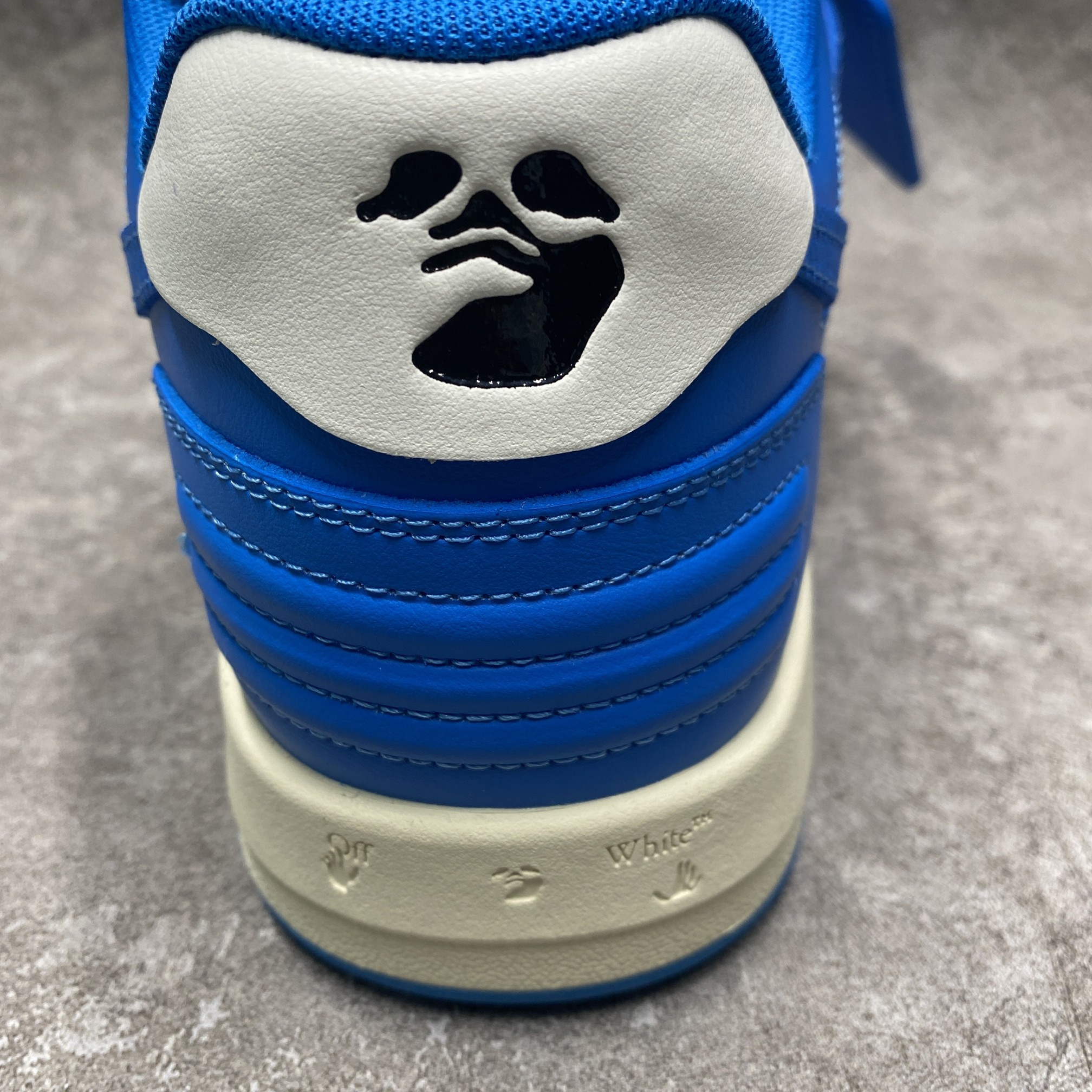 OFF-WHITE Out Of Office OOO Low Tops Blue White