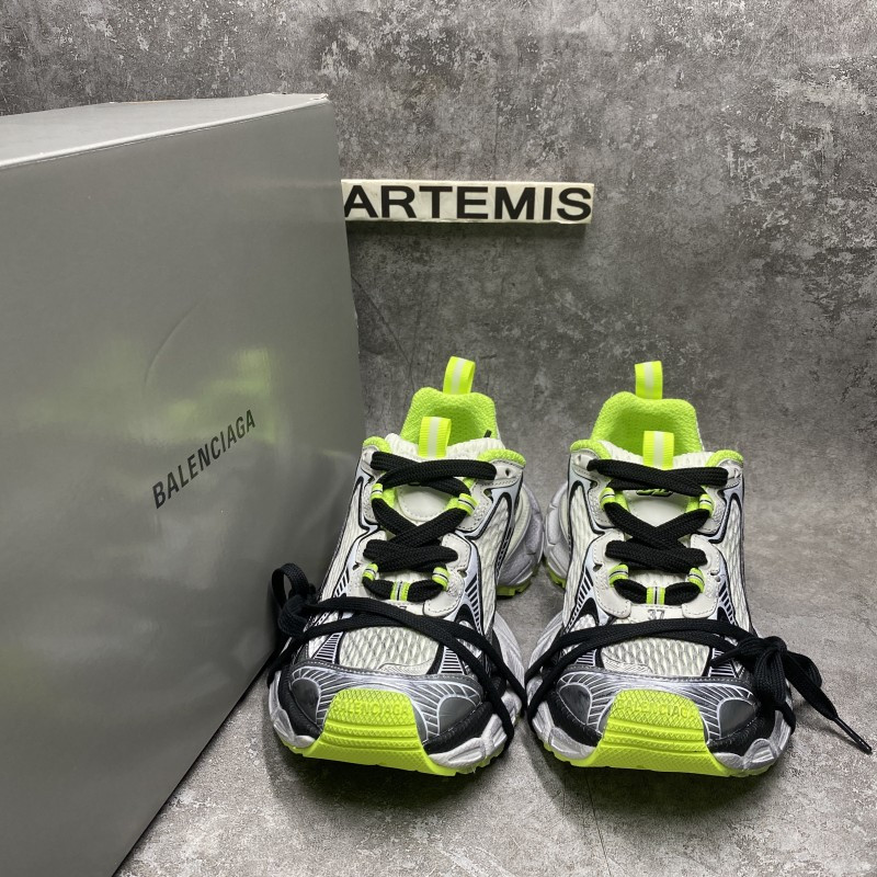Balenciga  3xl Sneakers In Silver Green