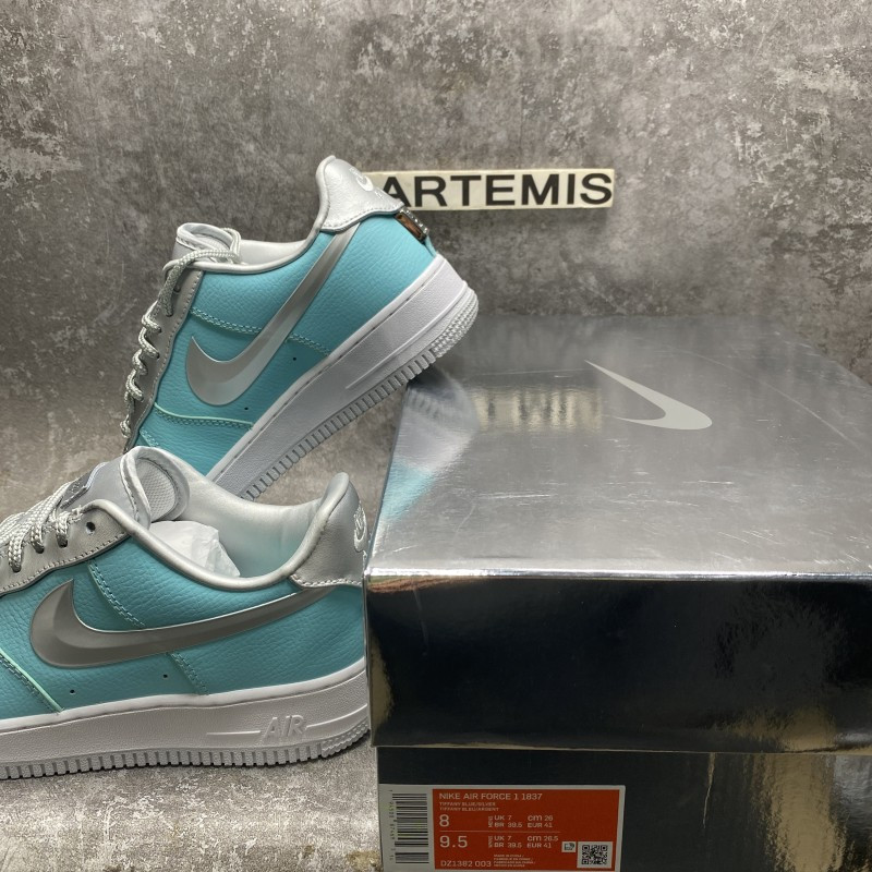 Nike Air Force 1 low Blue Silver