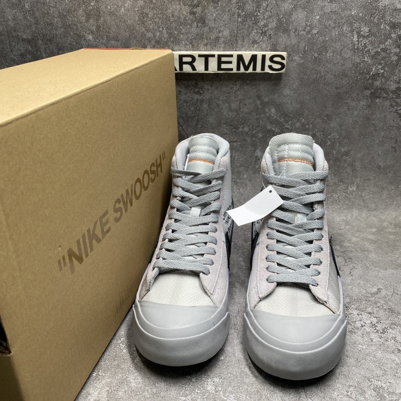 Nike Blazer Mid Off-White Wolf Grey Serena "Queen"