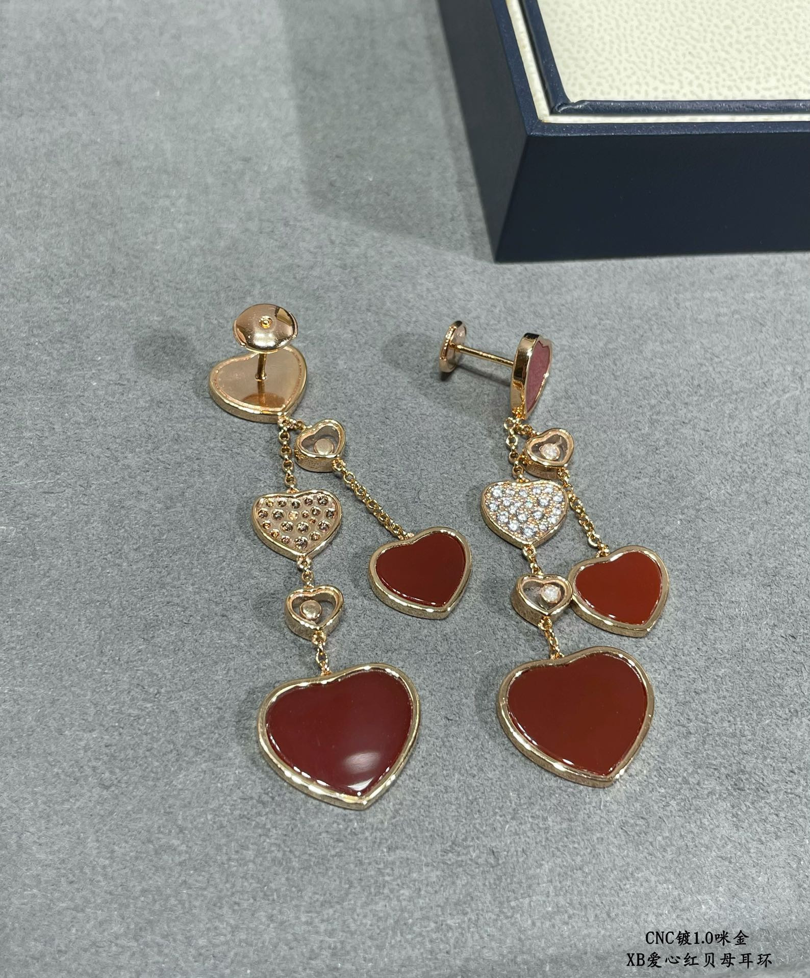 Chopard Mother-of-Pearl Heart Earrings