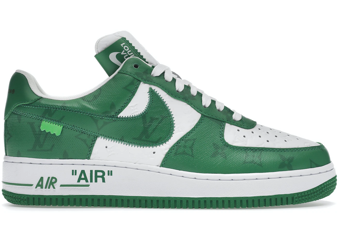 1V x Air Force 1 Low By Virgil Abloh White Green