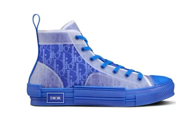 D*or b23 high top blue oblique