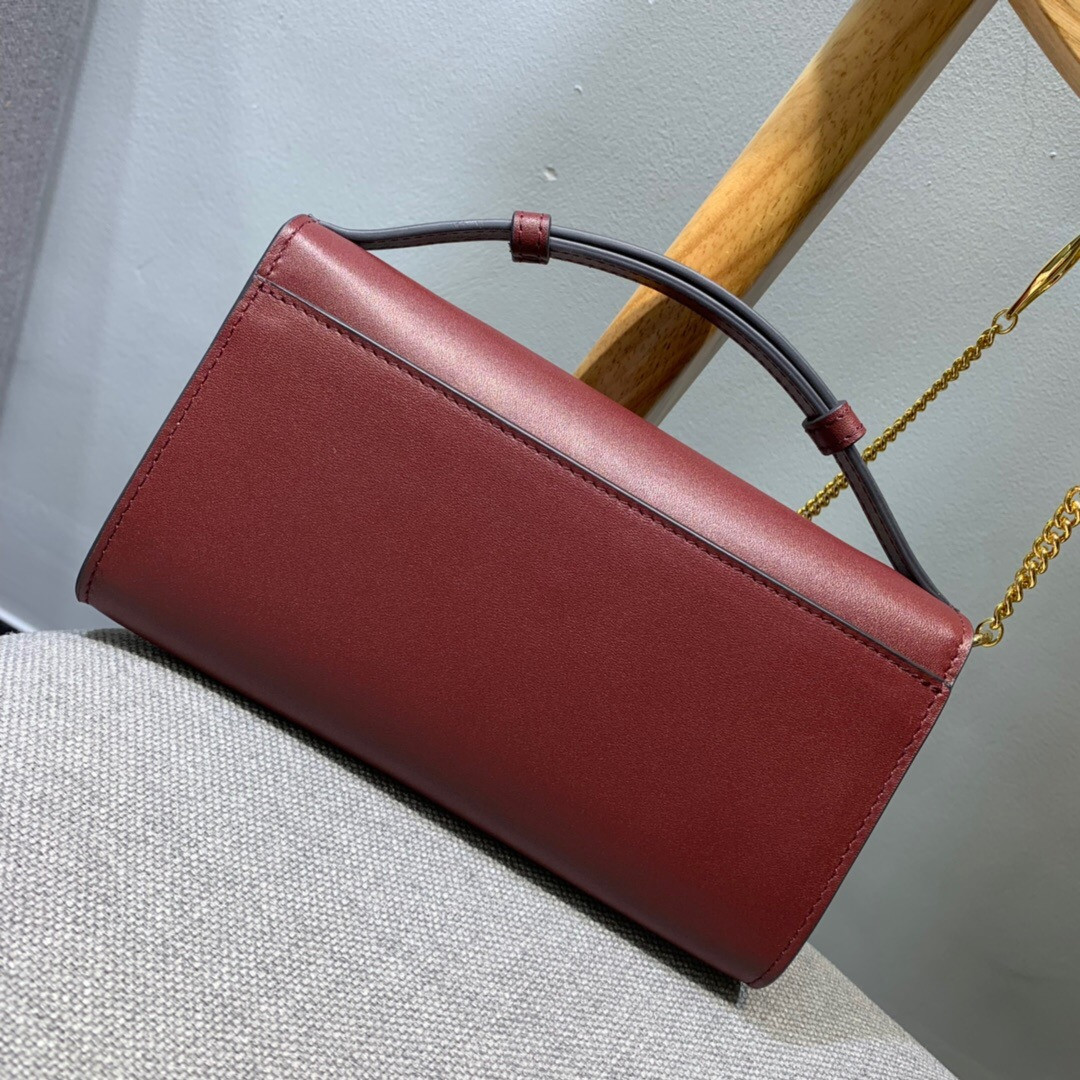 G*u*i zumi smooth leather mini bag