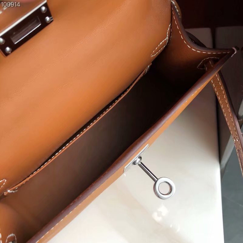 H**mes epsom handmade kelly mini 19