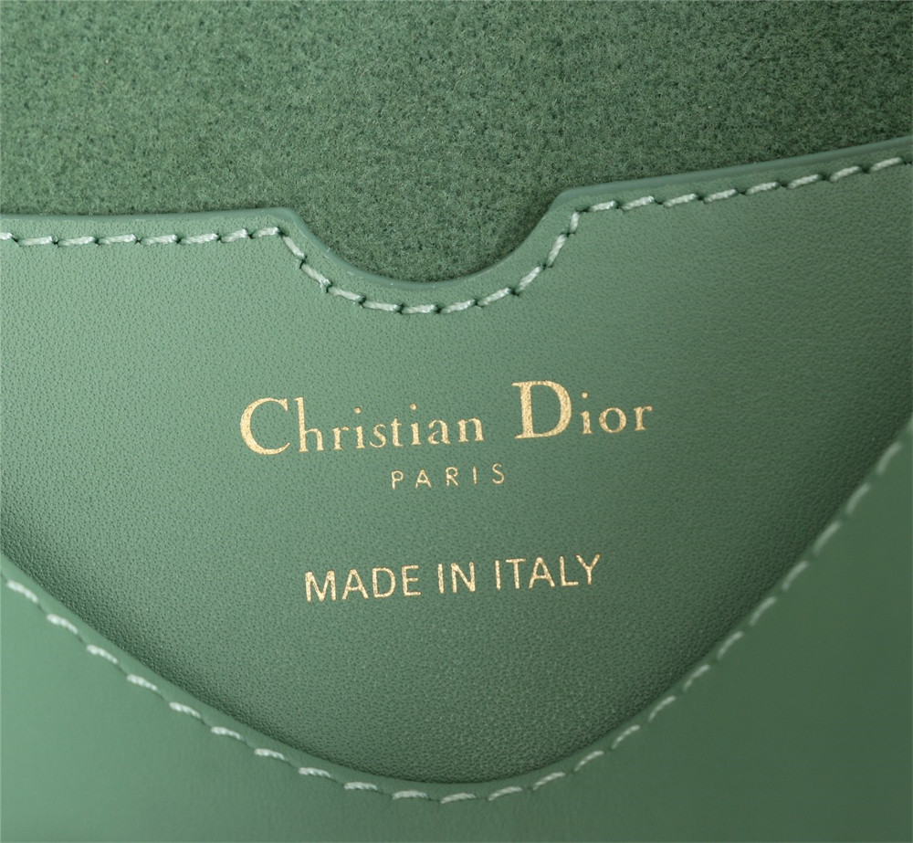 medium D*or bobby bag green box calfskin