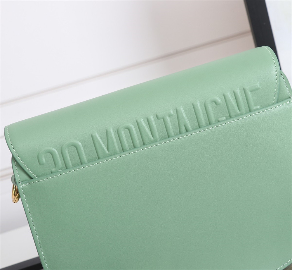 medium D*or bobby bag green box calfskin