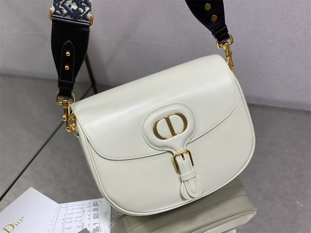 large D*or bobby bag white box calfskin