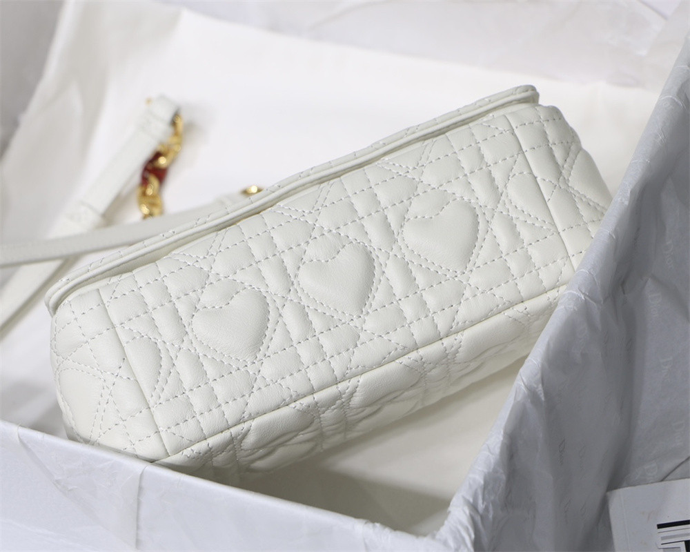 small D*or caro bag amour ivory 20 x 12 x 7 cm