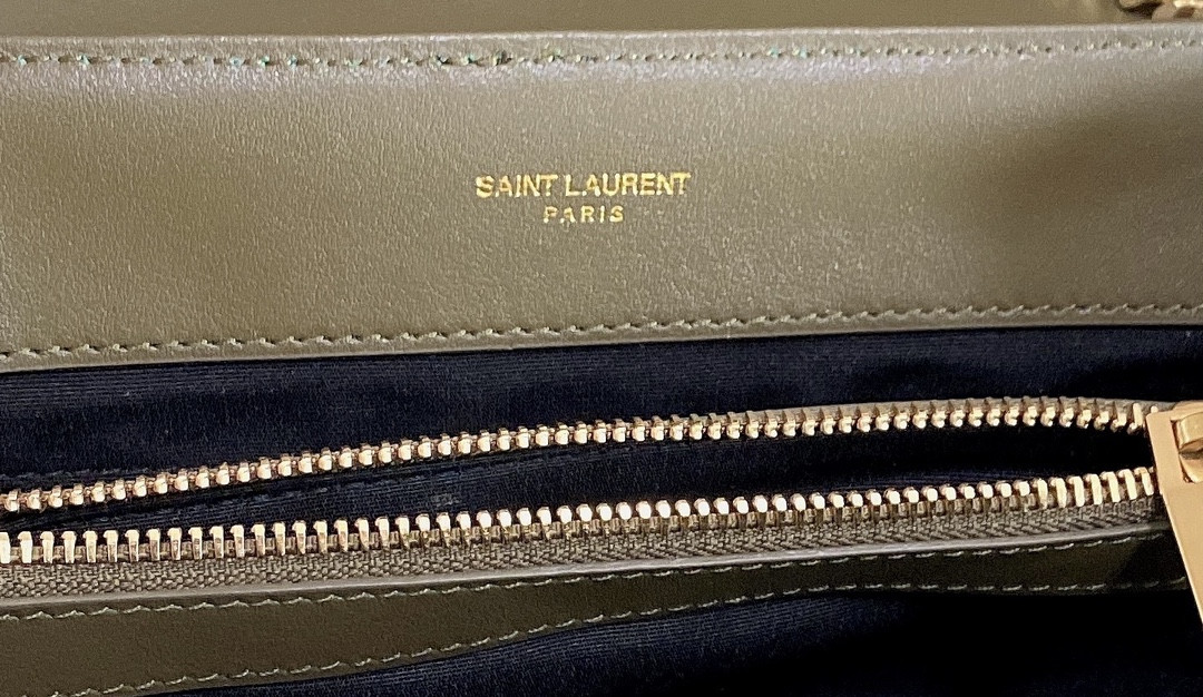 Y*L loulou medium in quilted leather 12.5 x 8.6 x 3.5 inches